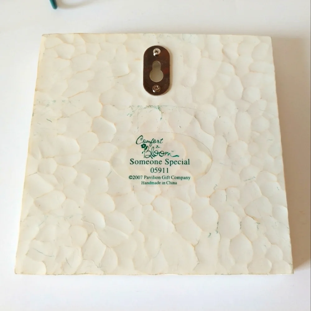 Ceramic Comfort Bloom Someone Special Friendship Plaque Metal Stand 2007